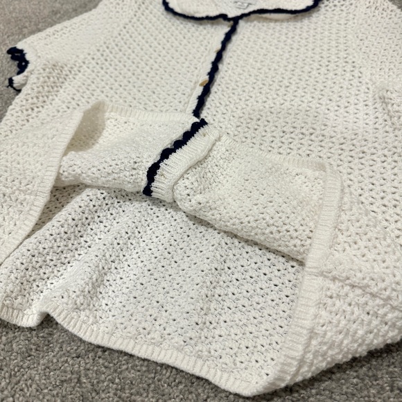 J.Crew Short-Sleeve Crochet Cardigan Sweater - Picture 8 of 10